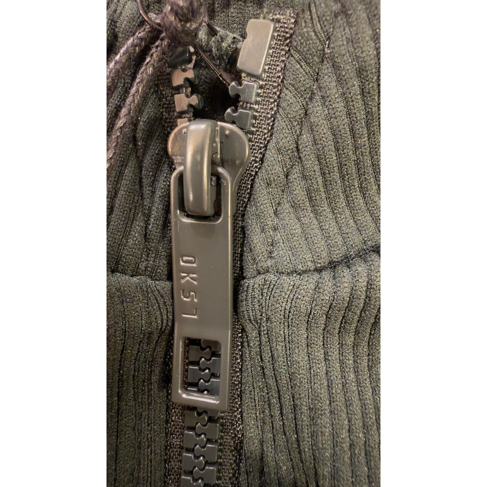 LSKD Minimal‎ Ribbed Seamless Dress Dark Forest Green Quarter Zip Size L NEW NWT - Picture 14 of 14